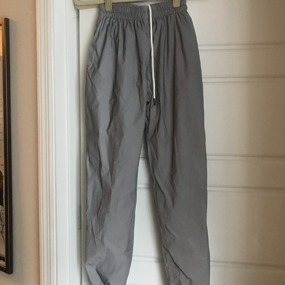 Reflective tracksuit pants